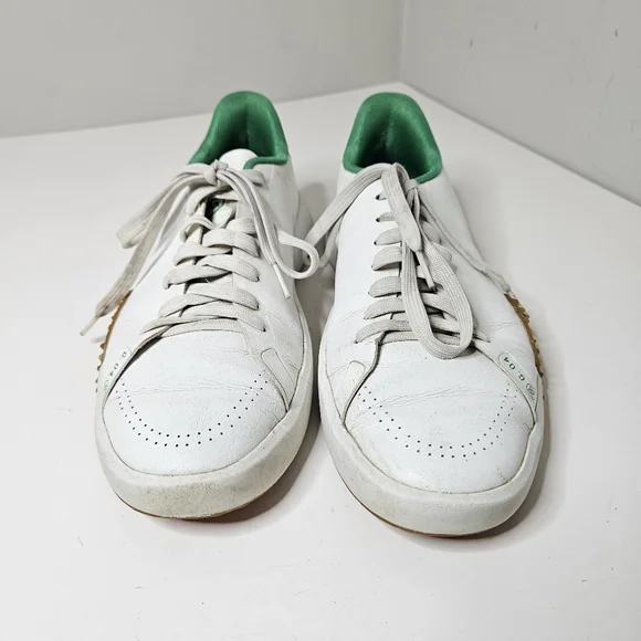 G/FORE G.112 Golf Shoe Snow Toast Kelly Green Spikeless White Men's 9 - Picture 2 of 11